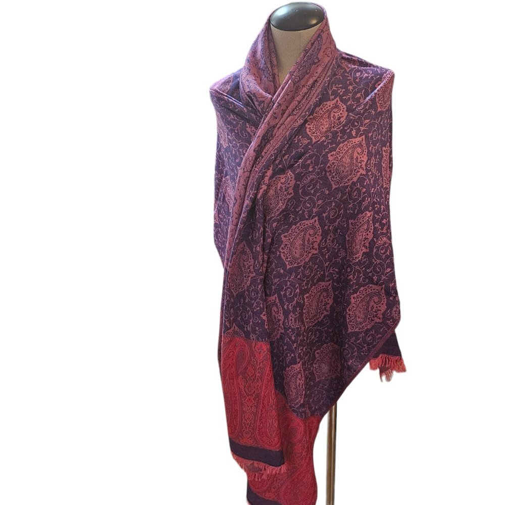 Gorgeous Pink and Purple Pashmina Scarf